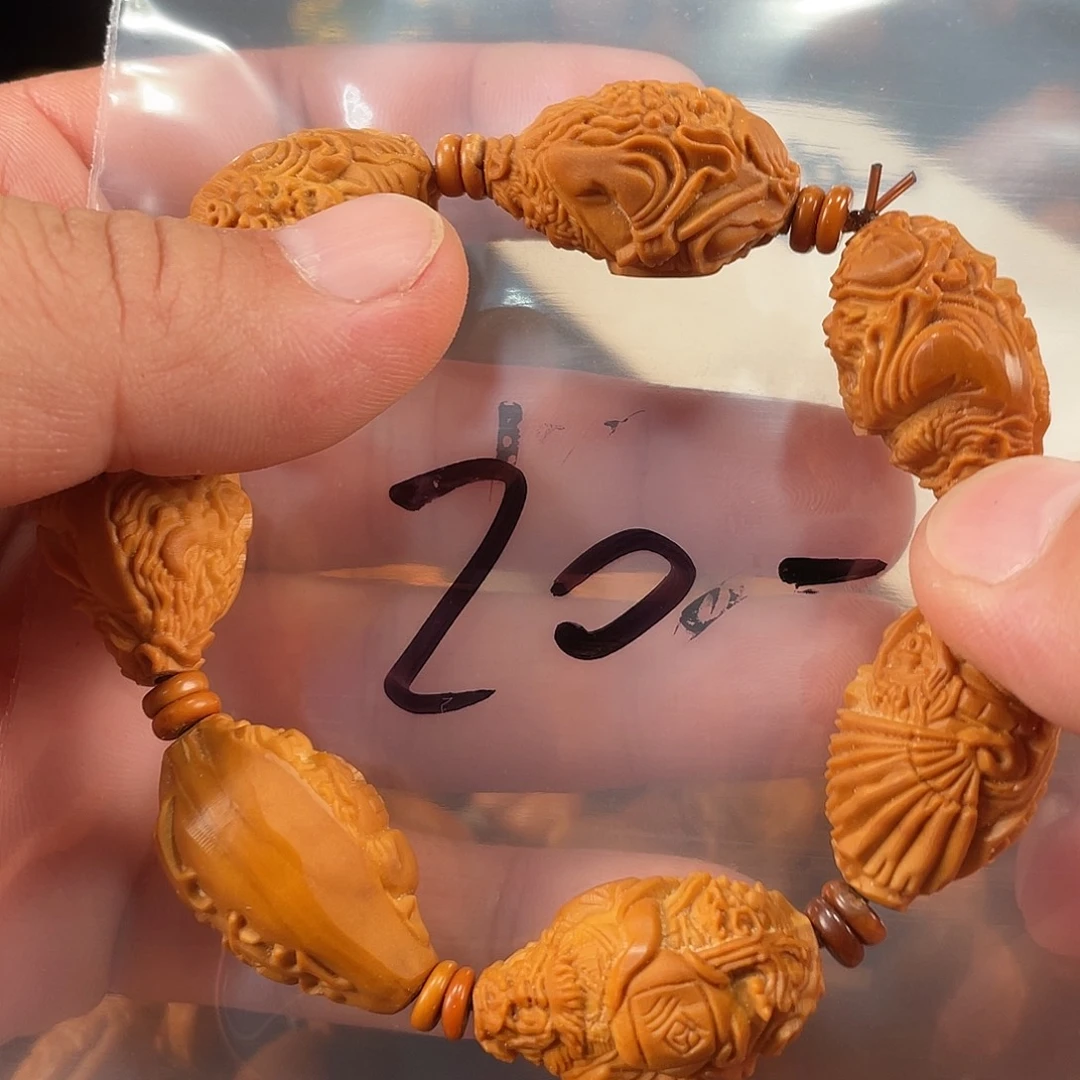 手串/手链橄榄核橄榄核雕工艺手串 瑕疵介意勿拍