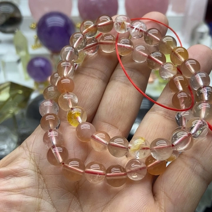 水晶未镶嵌摆件兔毛8m