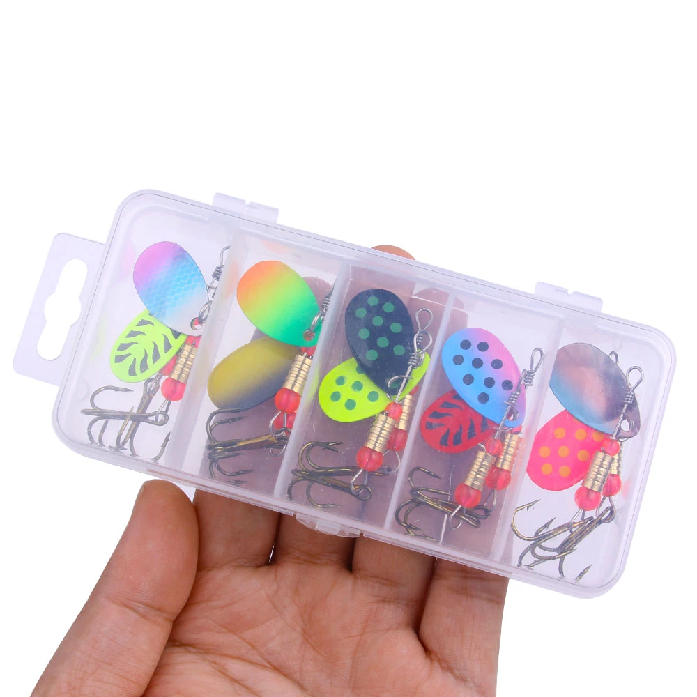 亮片10件新手套装路亚假饵 送收纳盒钓鱼渔具盒装亨嘉户外批发
