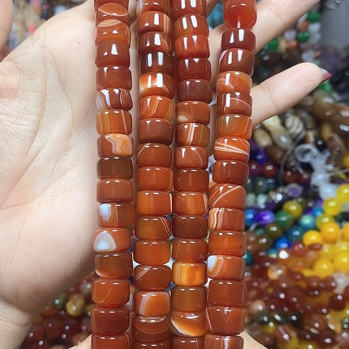 未镶嵌玛瑙/玉髓珠宝半成品玛瑙剁珠卡12mm
