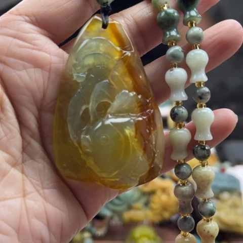 岫玉挂件未镶嵌挂件