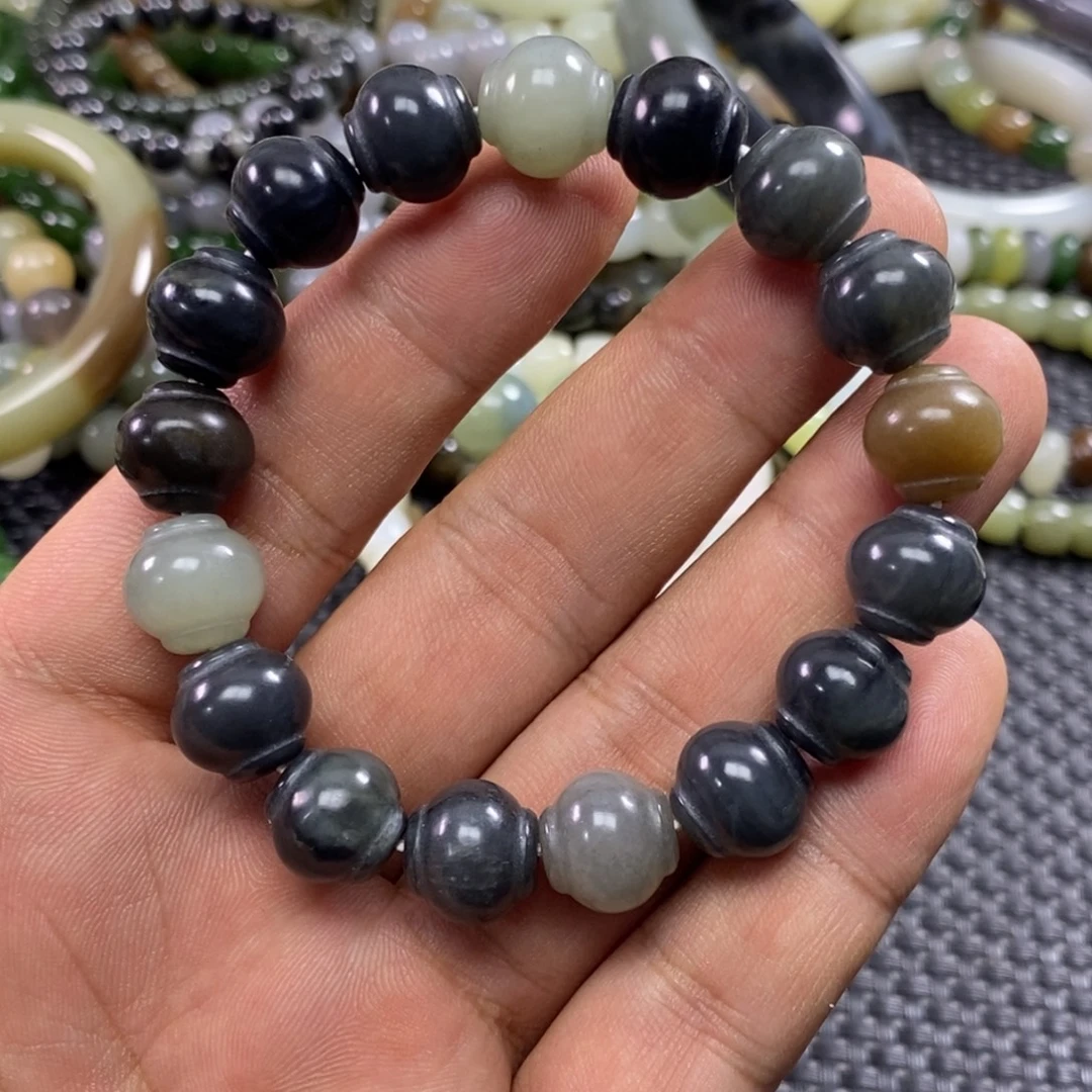 和田玉未镶嵌手链