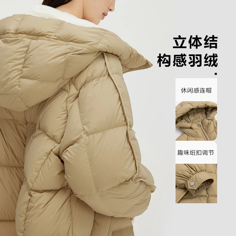 播broadcast休闲感连帽羽绒服DDR4RD5262