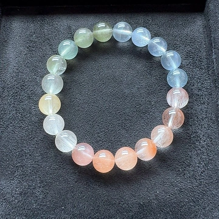 七***珑水晶手链未镶嵌兔毛手链