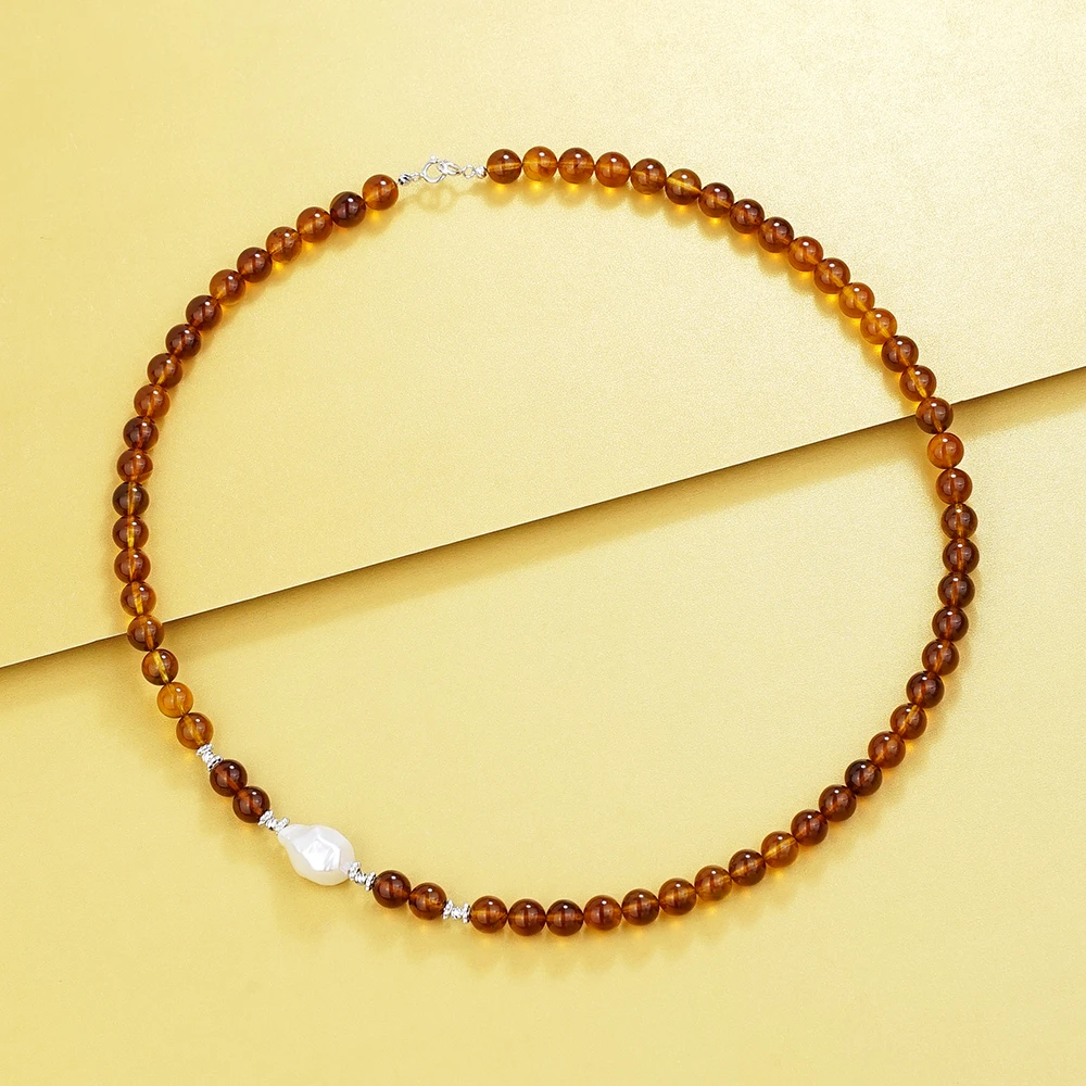 琥珀珍珠百搭扣（45公分）  10609（Joyce娇姐）