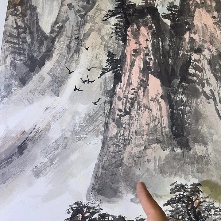 国画吕俊成国画作品原作