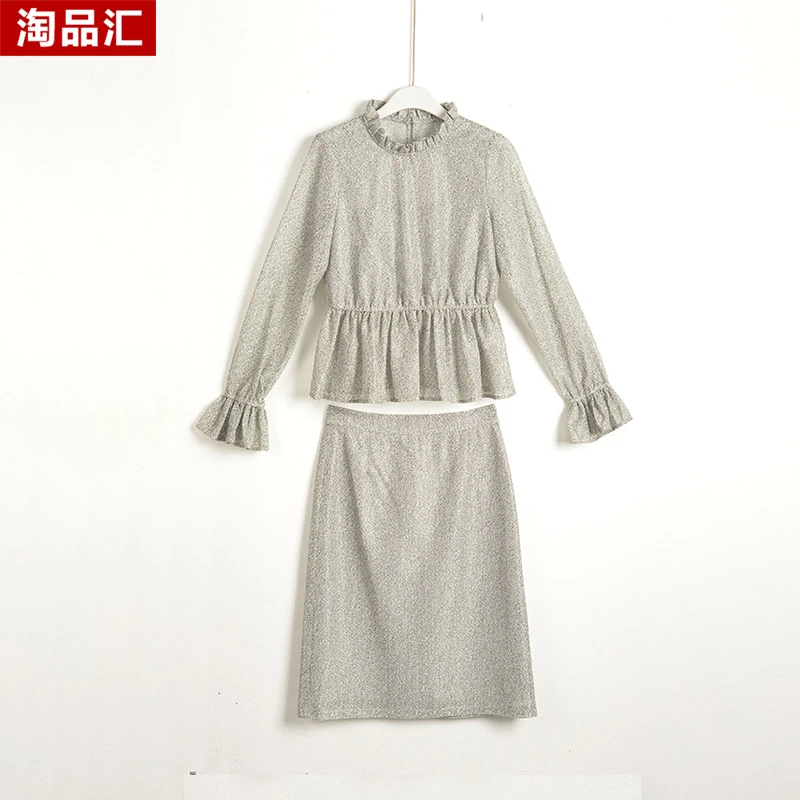 GPE3【专柜捡漏】中高端时尚女装DQB-套装裙3084-灰色