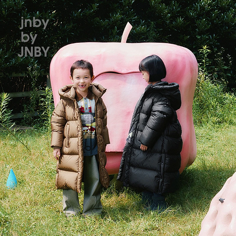 [石墨烯发热]江南布衣童装长款羽绒服24冬男女童1OBC12540