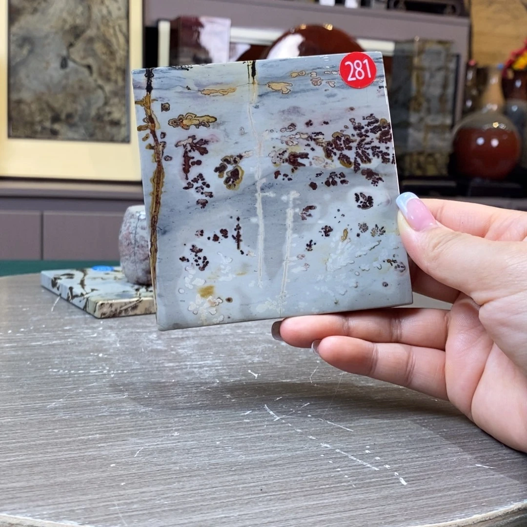 石材广西国画石草花石