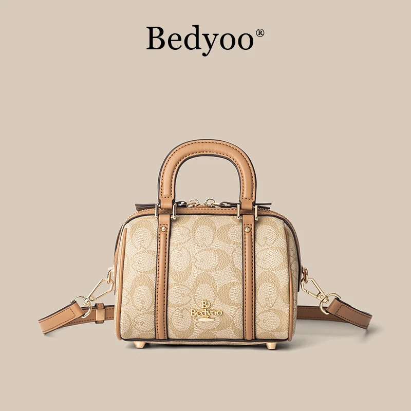 Bedyoo/碧蒂欧25008时尚轻奢气质百搭软质单肩斜挎枕头波士顿包