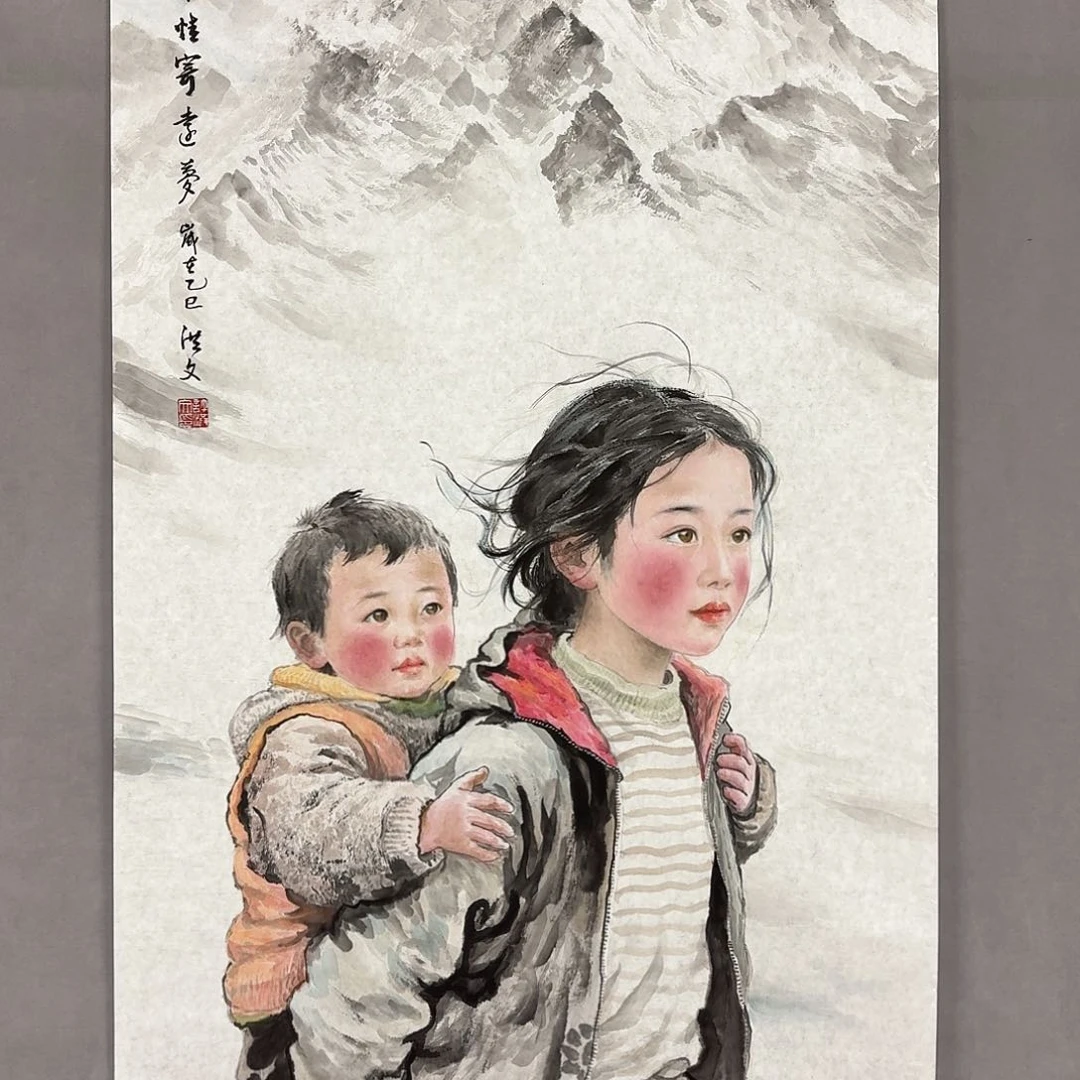 国画亲笔手绘放心去藏