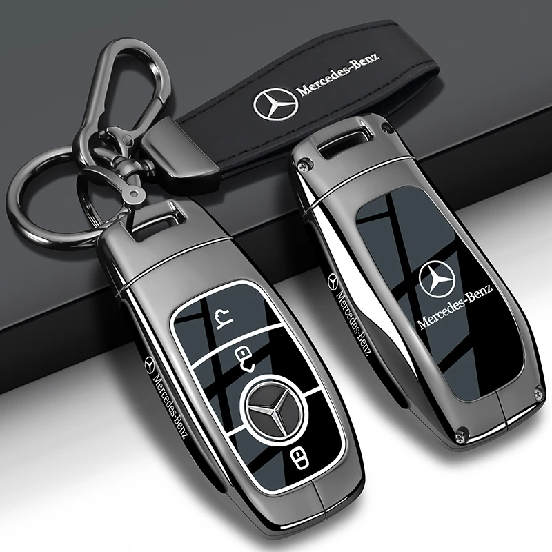 奔驰glb220钥匙套e300l车c260l专用glc300l扣a200l金属gle350壳