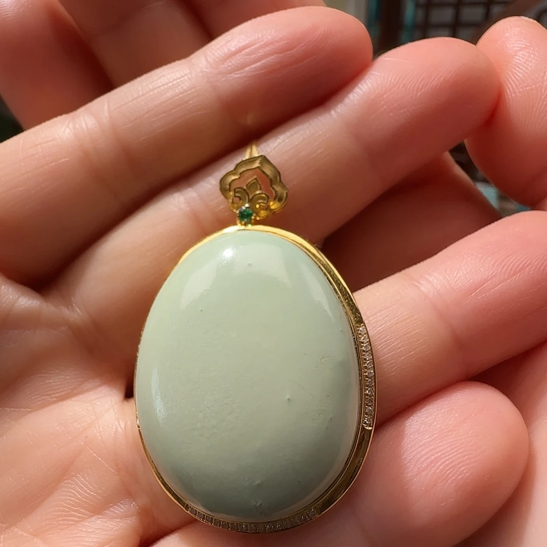 绿松石18K金镶嵌配饰