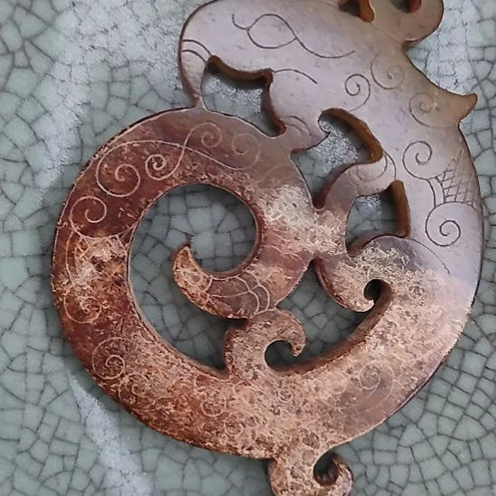 陶瓷瓷器瓷片摆件挂件脖挂