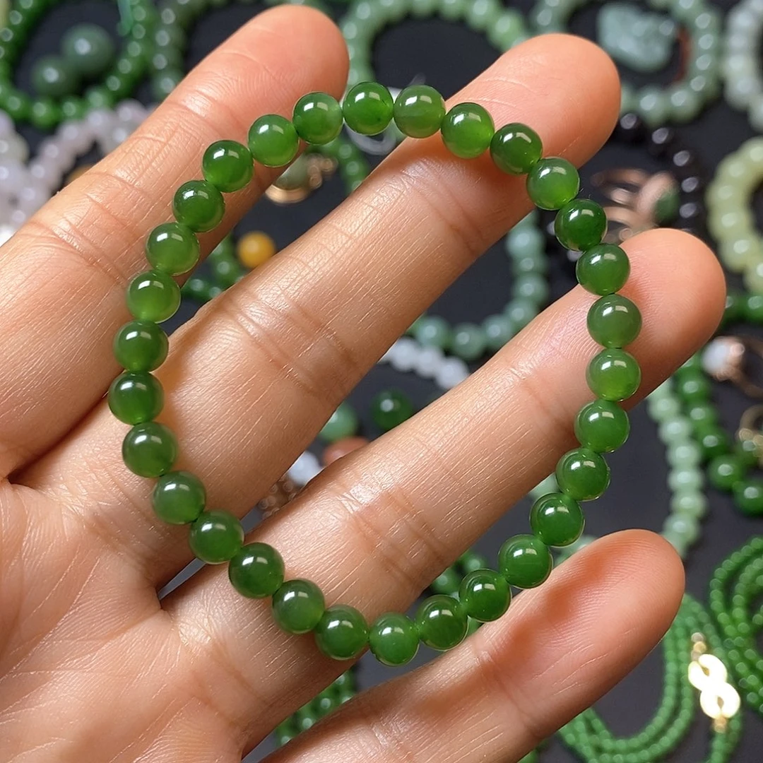 和田玉未镶嵌手链