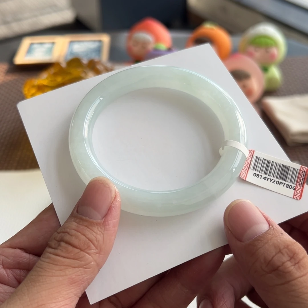 翡翠未镶嵌手镯20号 54.7