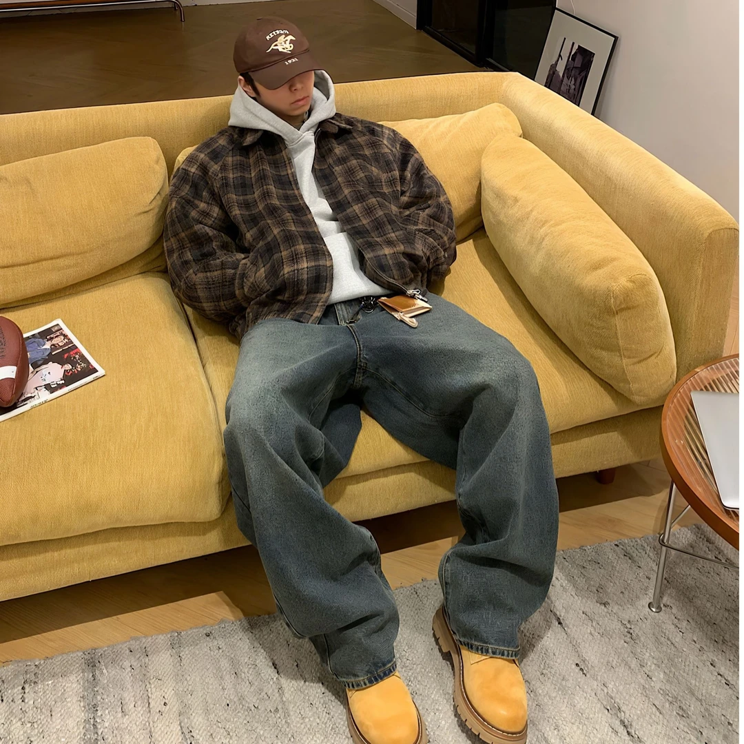 2号链接 潮流百搭时尚帅气复古休闲短袖T恤男女同款情侣宽松上衣