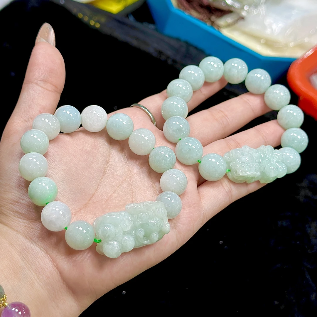 【CH】翡翠貔貅DIY手串-约12mm（多样性发其一）