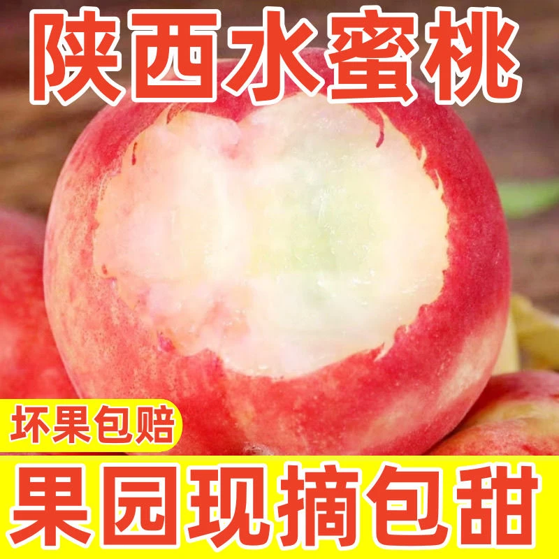 M陕西水蜜桃毛桃现摘现发当季新鲜水果