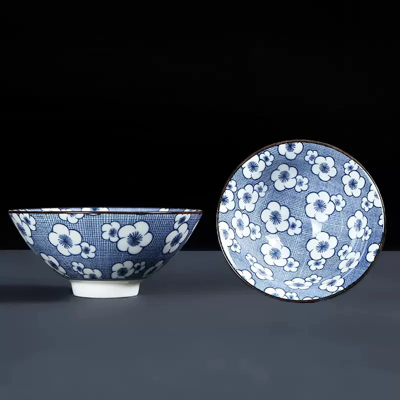 景德镇手绘品茗单杯茶杯日式青花瓷茶盏功夫茶具茶碗批盖碗茶具