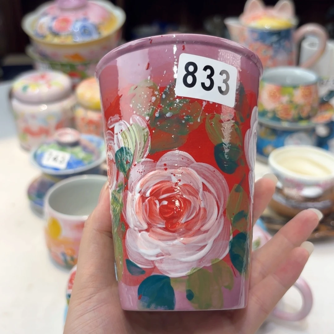 景德镇手绘高温釉下彩陶瓷茶具