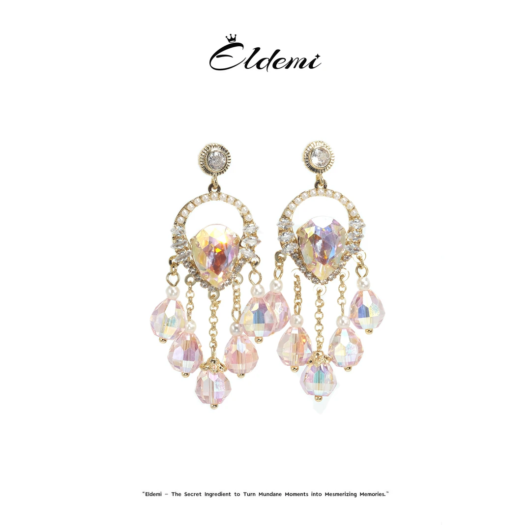 海滨之选 优雅缪斯925银针耳钉波西米亚手工耳饰B0802