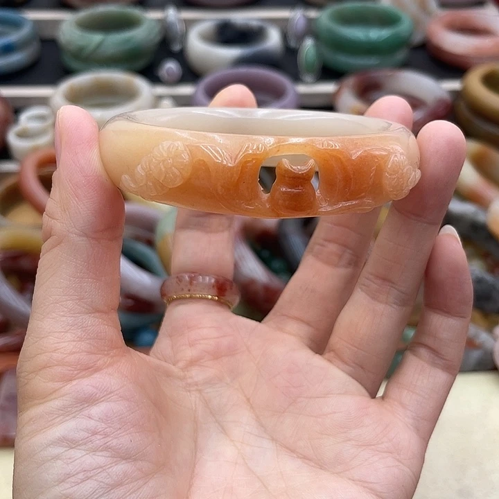 石英质玉圈口56未镶嵌