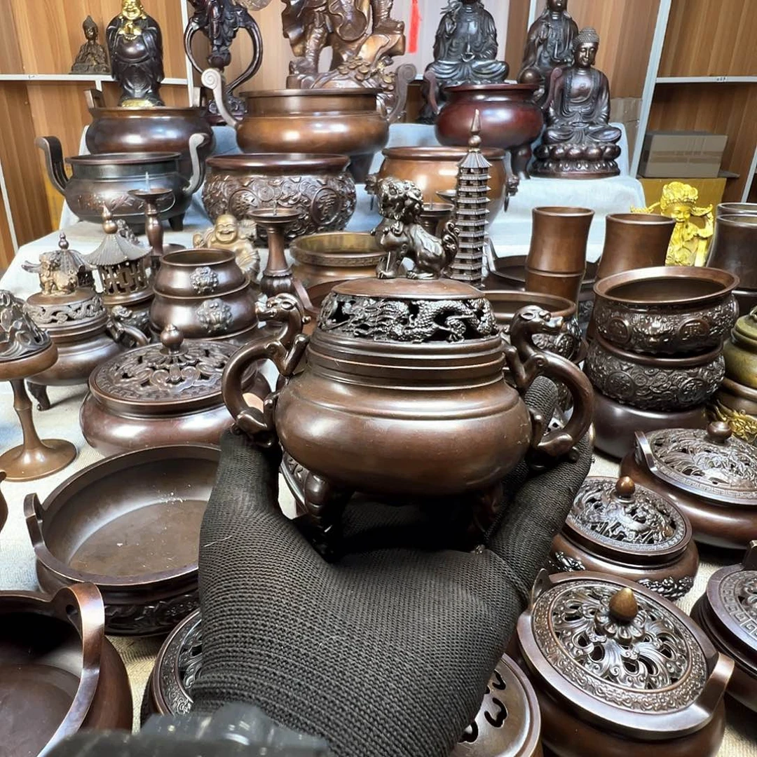 北***3帝王炉铜摆件铜工艺品