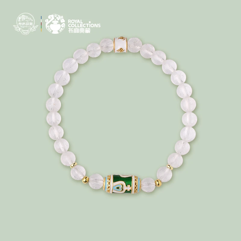 白水晶铜财配件手串