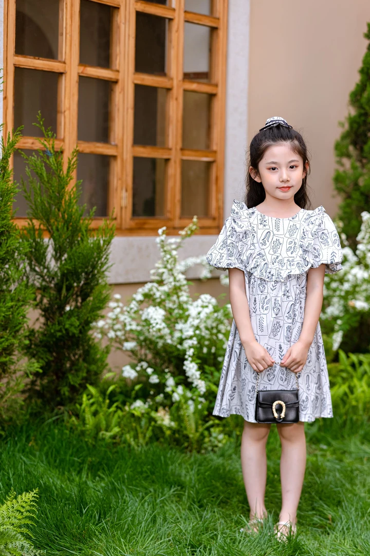 41647高端潮流时尚百搭休闲童装时尚连衣裙A14-2-3
