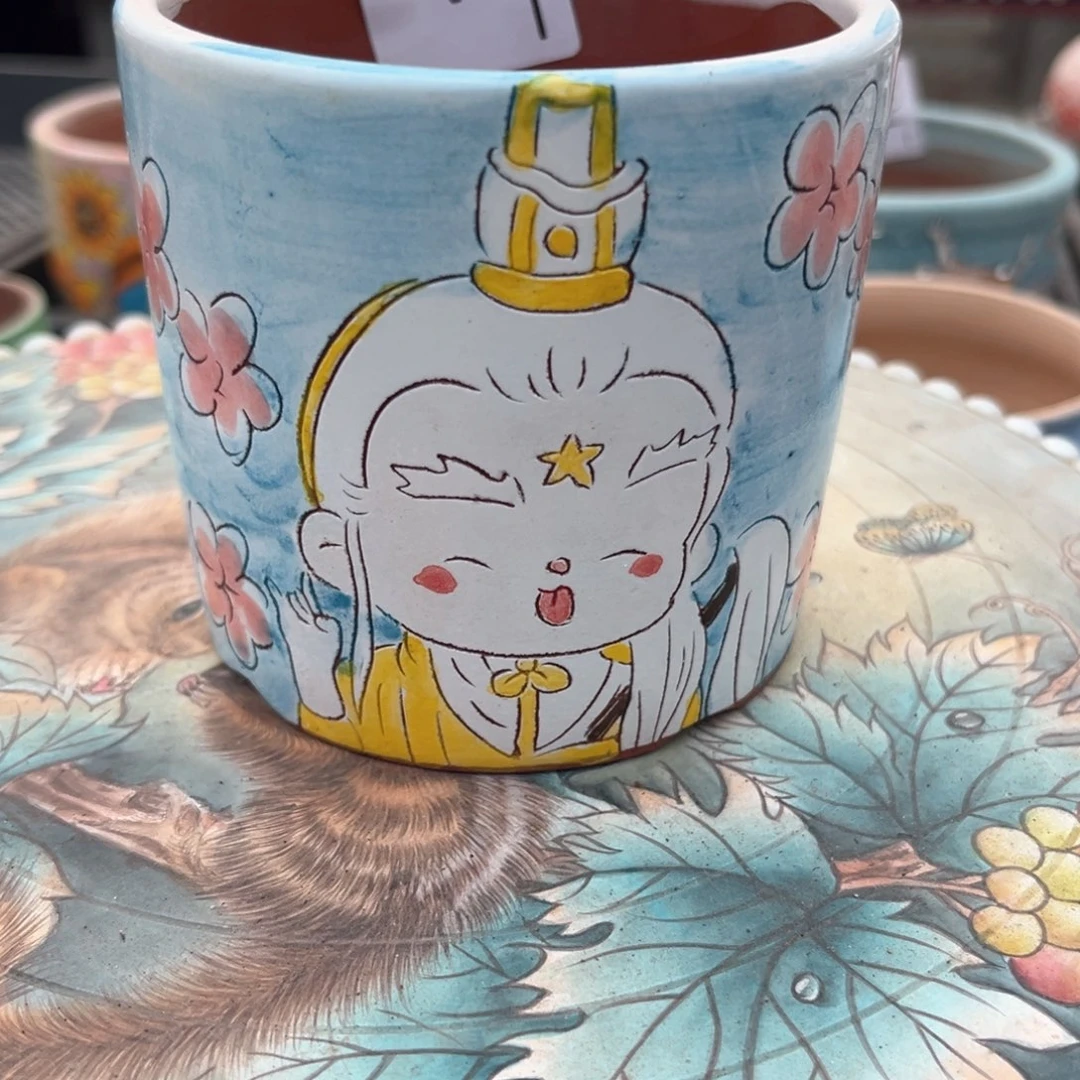 红陶浅**沬165花盆1个