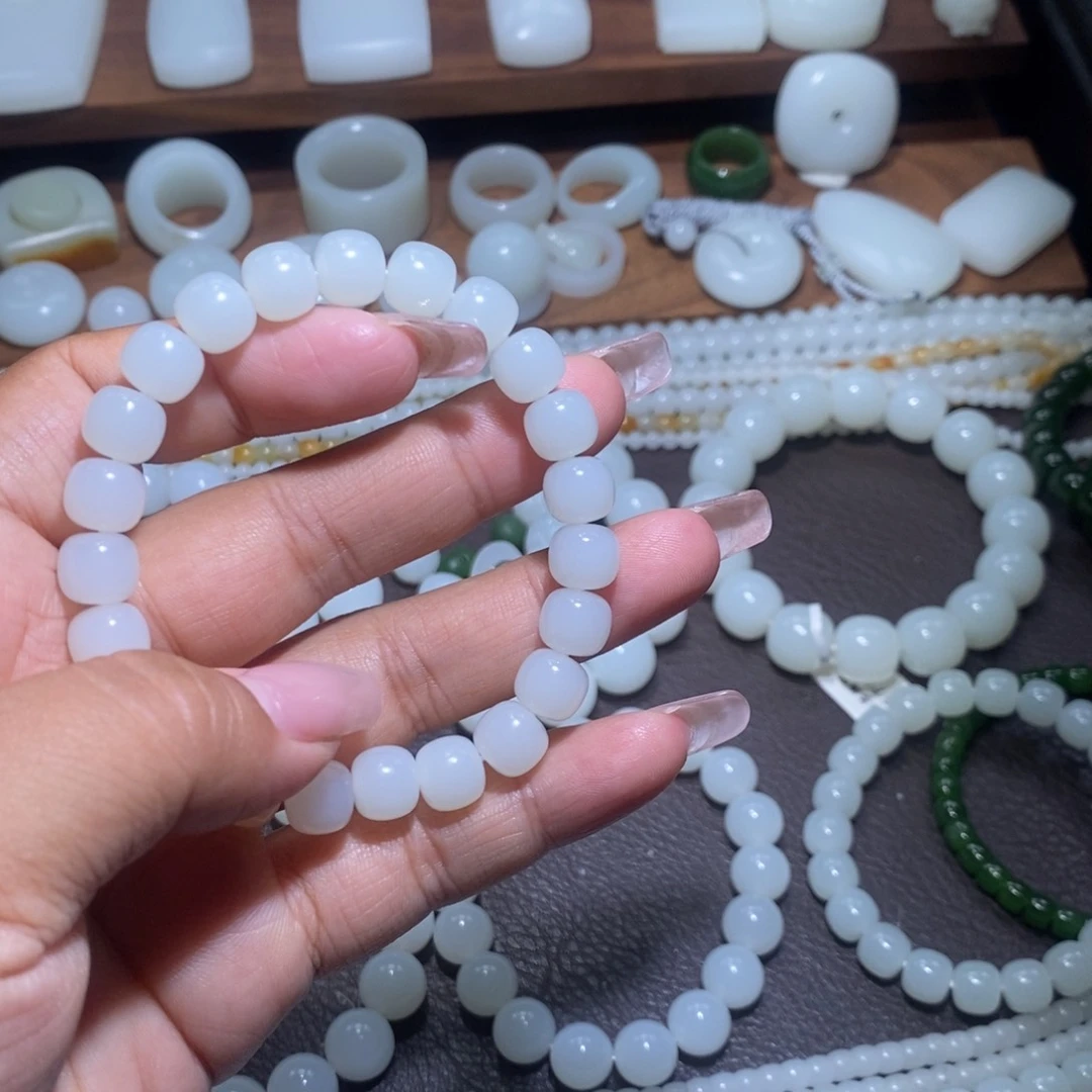 未镶嵌手链和田玉（糖玉）迷***旦