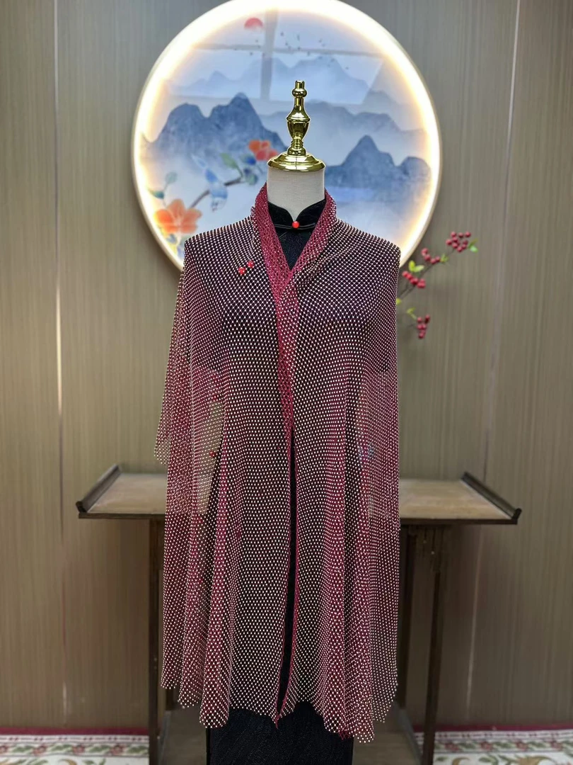 高温钻石披肩喜婆婆喜妈妈旗袍百搭披肩