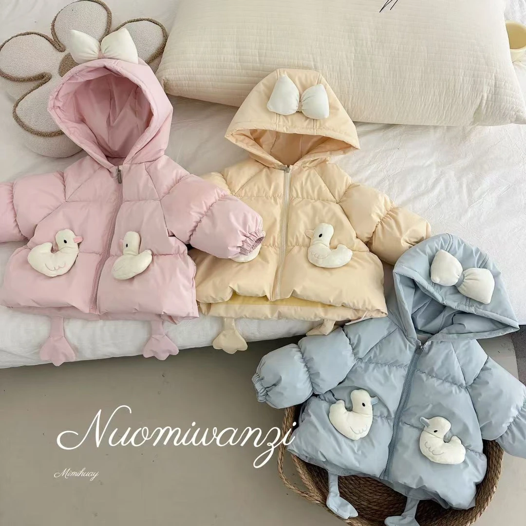 丸子十【现货】儿童韩系百搭小鸭子棉服外套（冬款）WZJ-6081