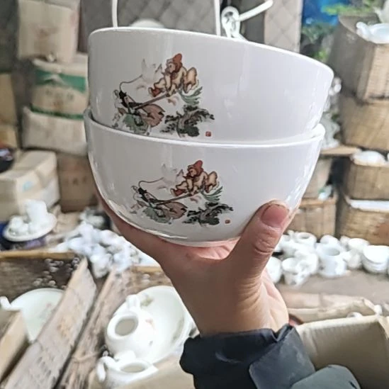 库存微瑕三打白骨精碗两个