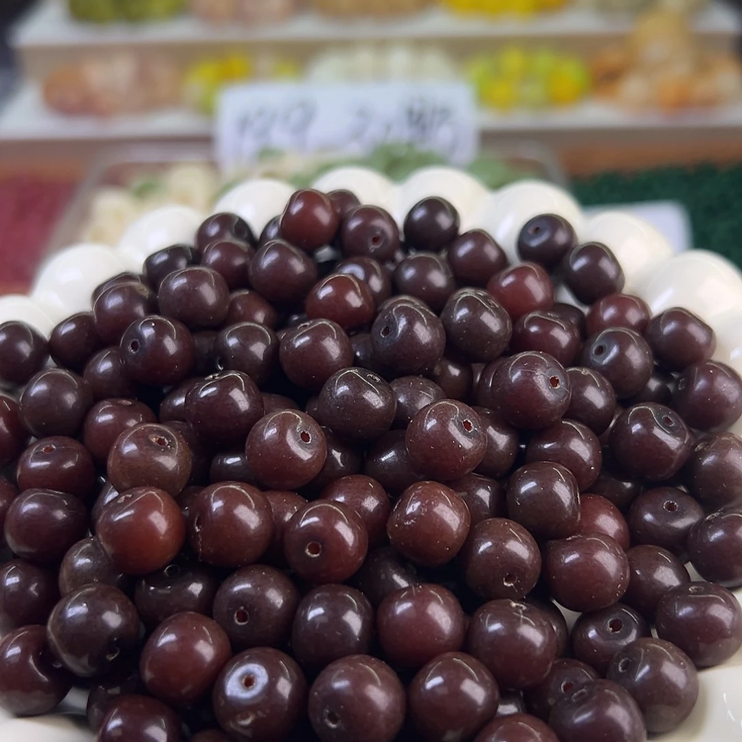 菩提根/象牙果手串微瑕10非料车里子桶200颗