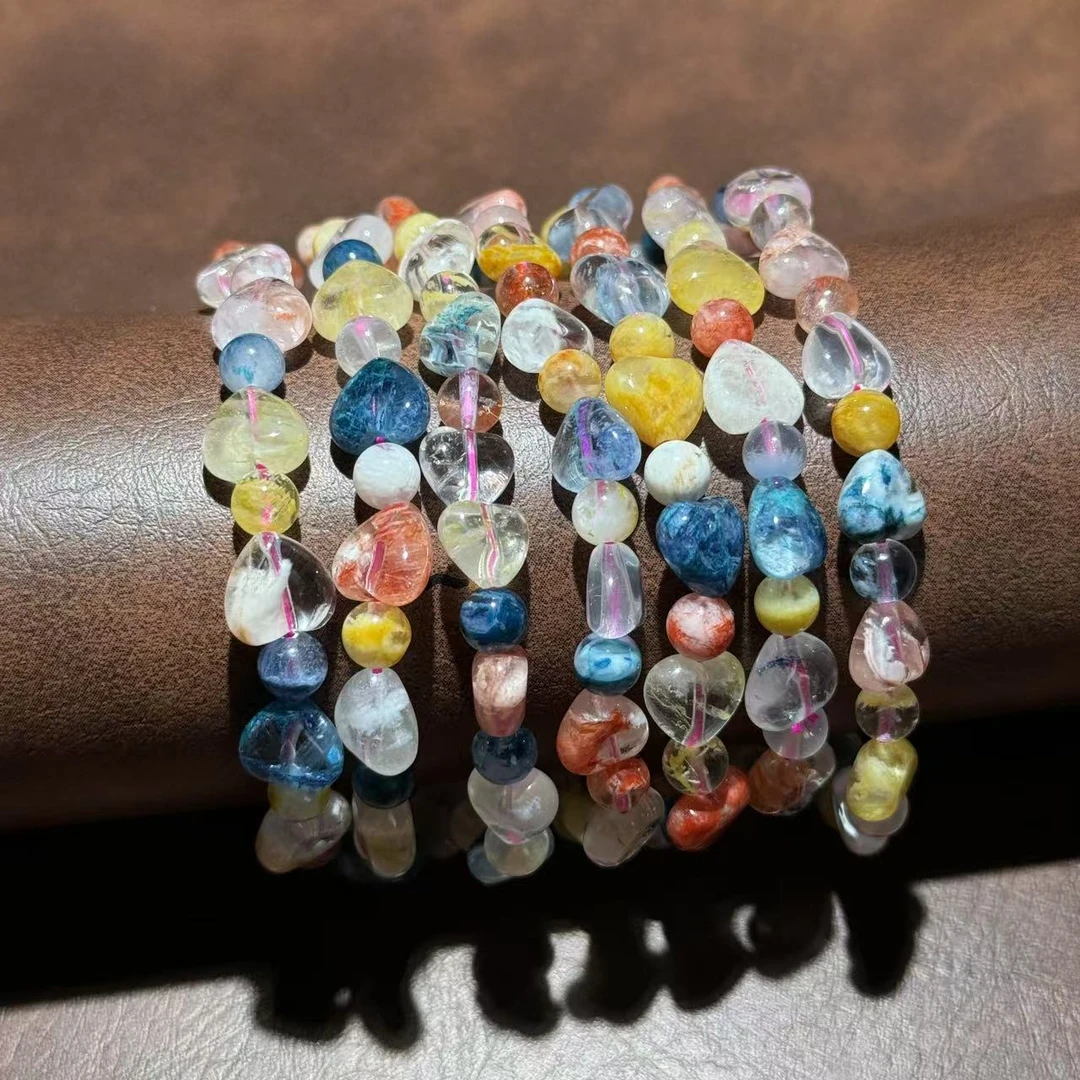 【祁恩珠宝】三彩雪花幽灵爱心单圈D021705——多样性发其一