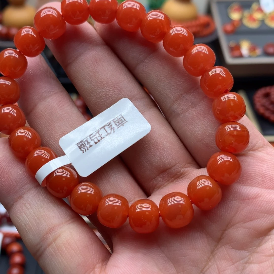 南红玛瑙手链未镶嵌