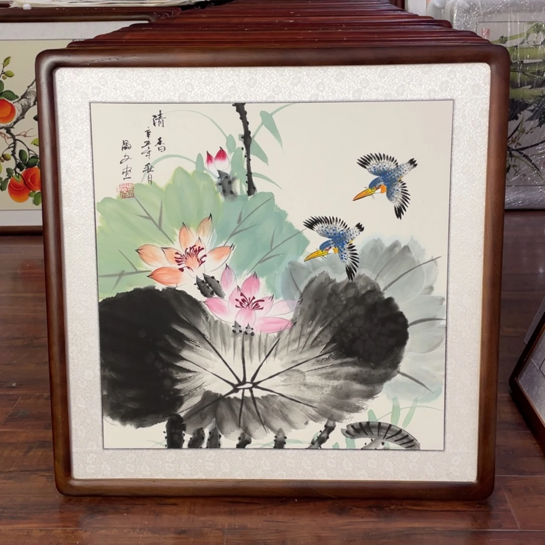 国画带框尺寸63*63厘米