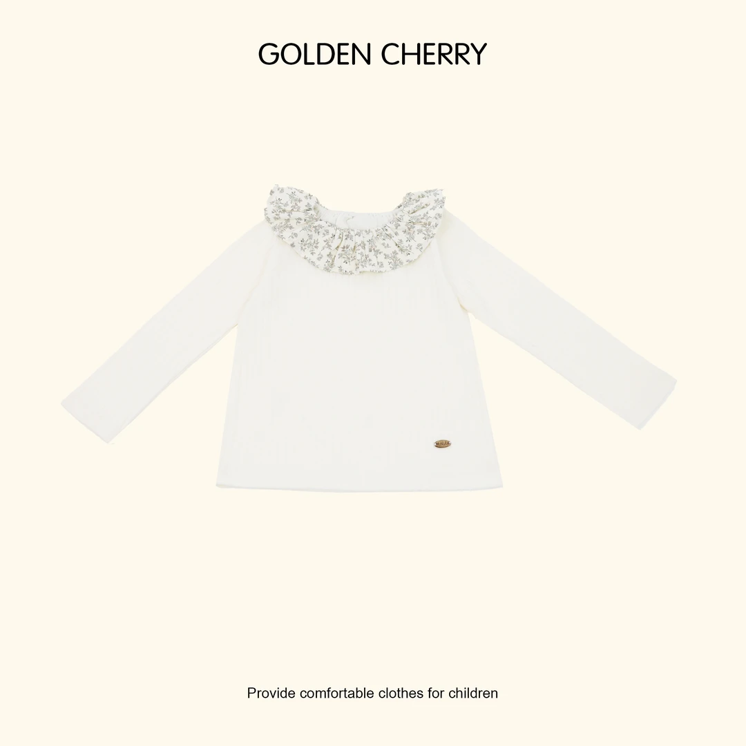 【Golden cherry】儿童碎花娃娃领时尚打底上衣283038