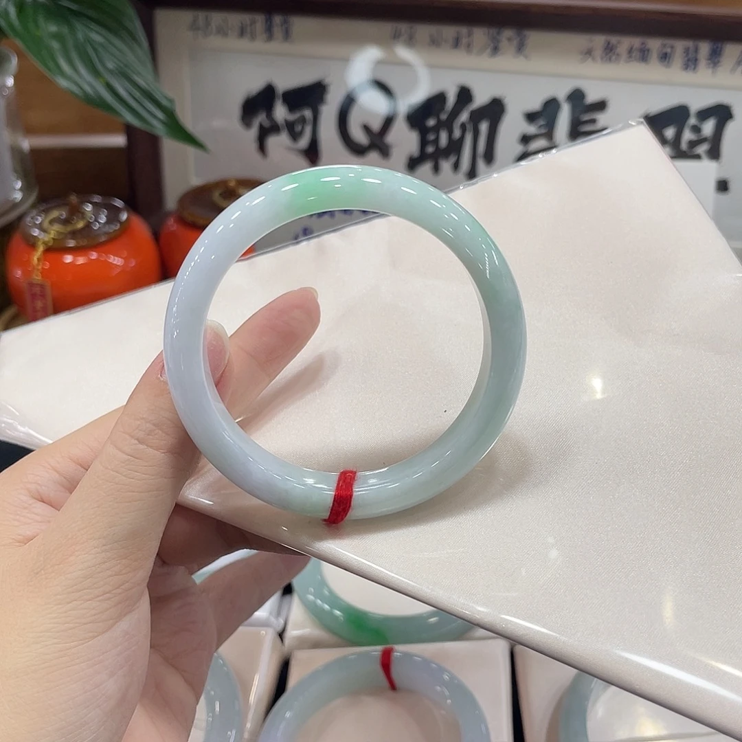 翡翠未镶嵌手镯天然缅甸A翡翠手镯20