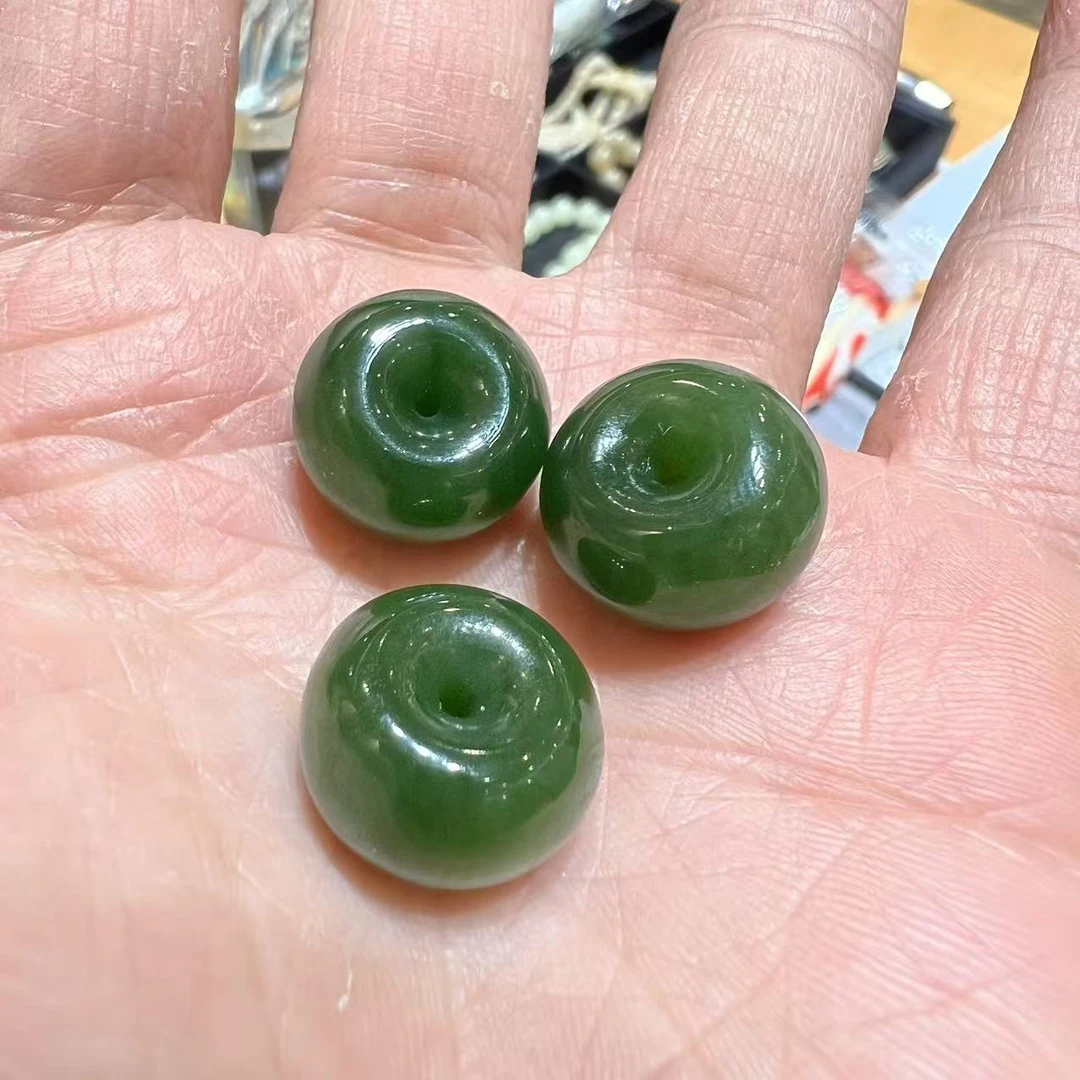 【老张珠宝】NYMM 冰底菠菜绿平安扣多样性发一件