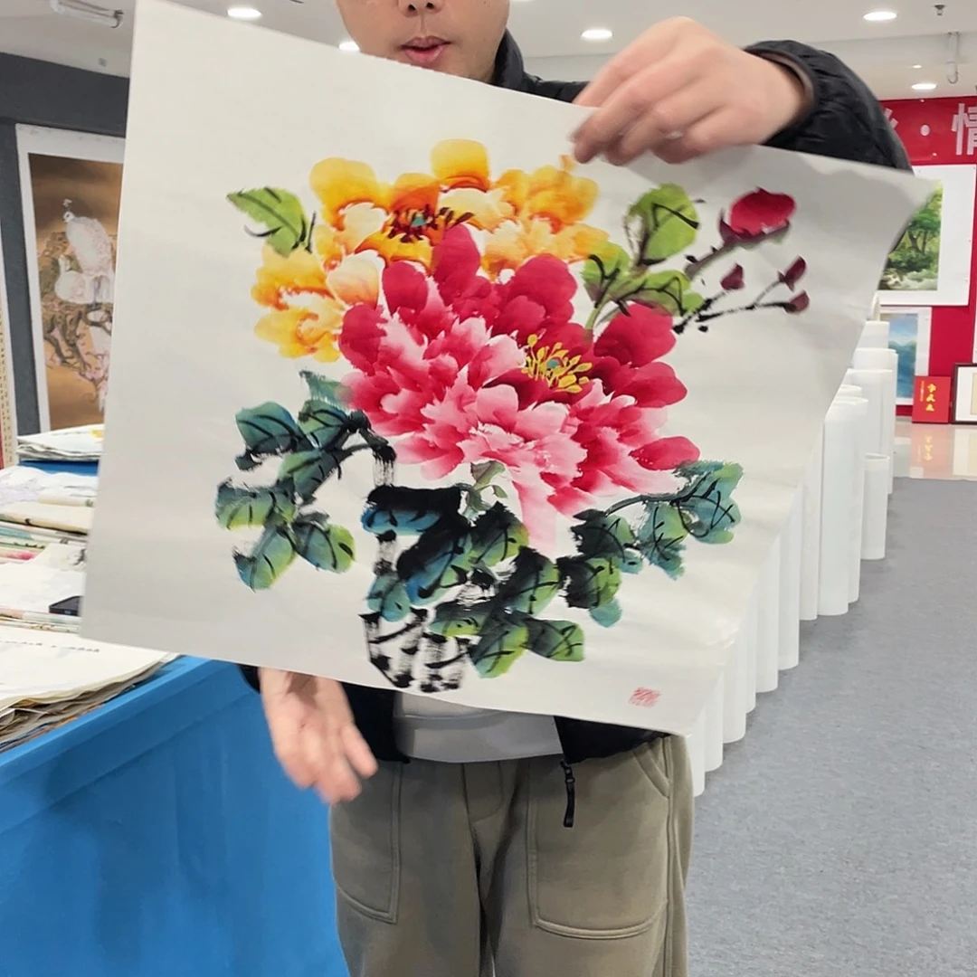 国画今天上午国画作品展示