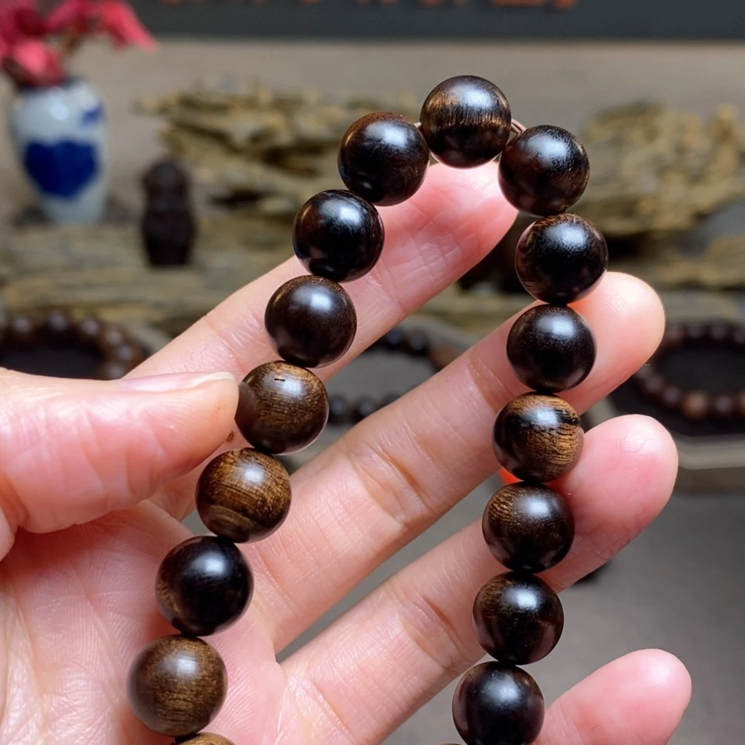 沉香手串越南芽庄帝王紫棋瘤疤1.0