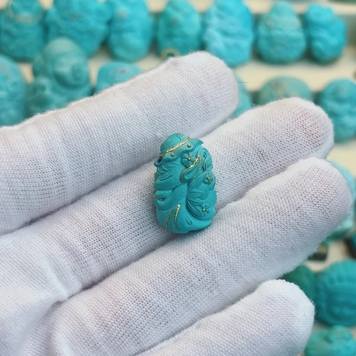 未镶嵌绿松石珠宝奇石