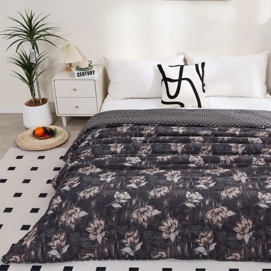 【如花似锦】轻奢双层纱柔软亲肤被