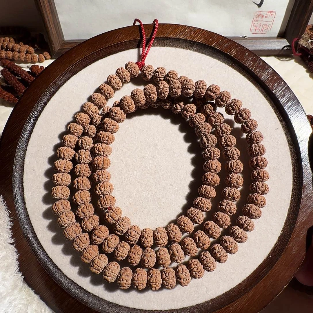 金刚菩提手串凹底梅花