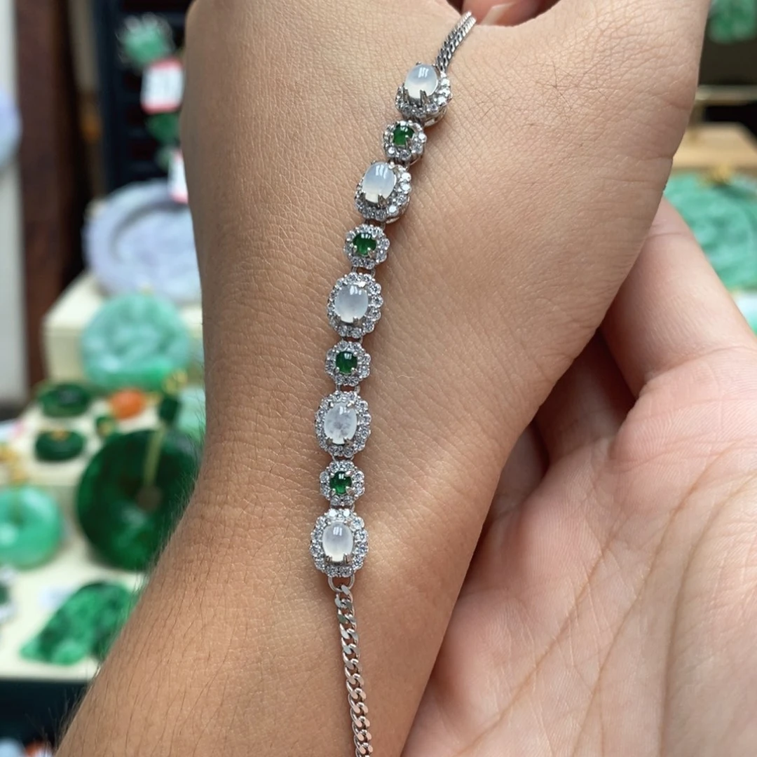 颈饰未镶嵌翡翠翡翠手链