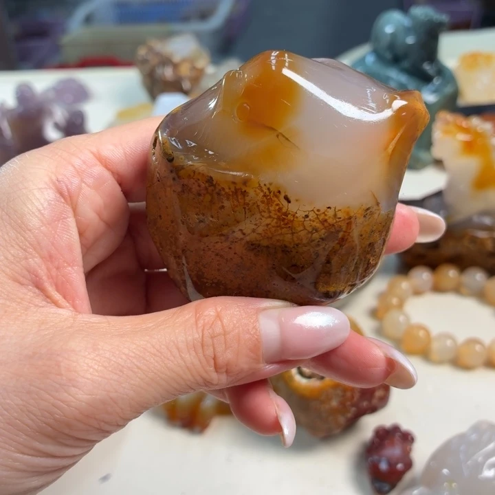 玛瑙/玉髓未镶嵌吊坠(不含链)