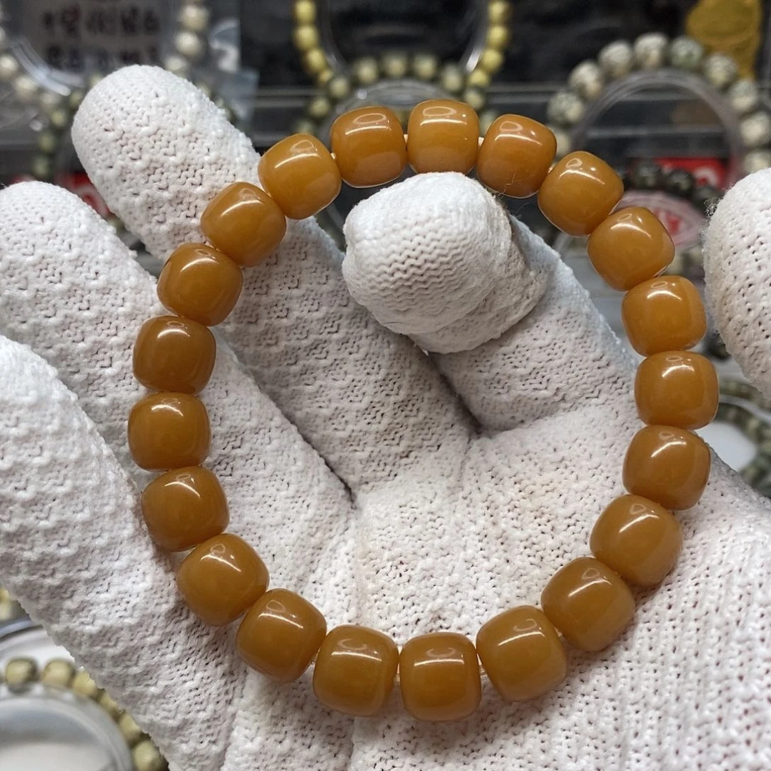 星月菩提吊坠风化老料白玉菩提11